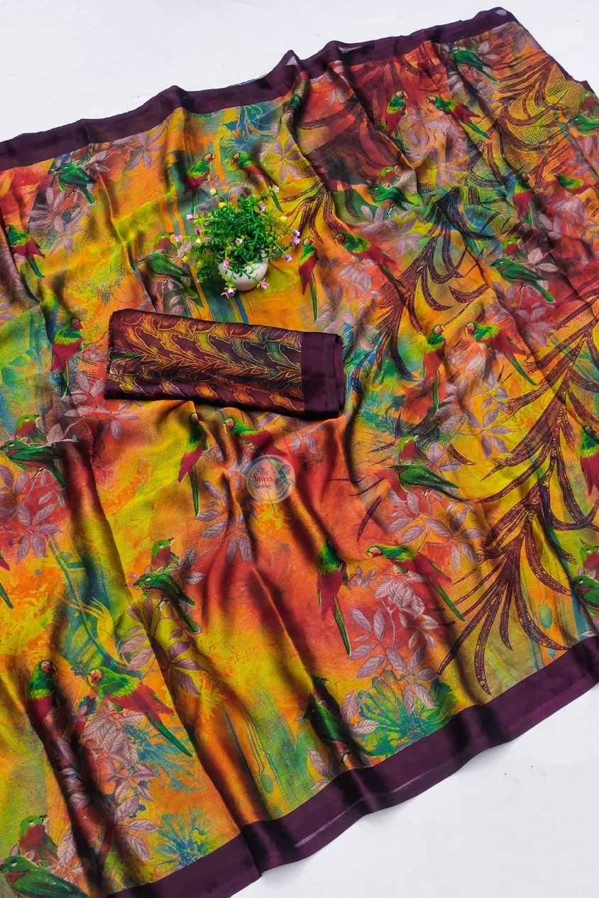 Floral Printed Daily Wear Saree